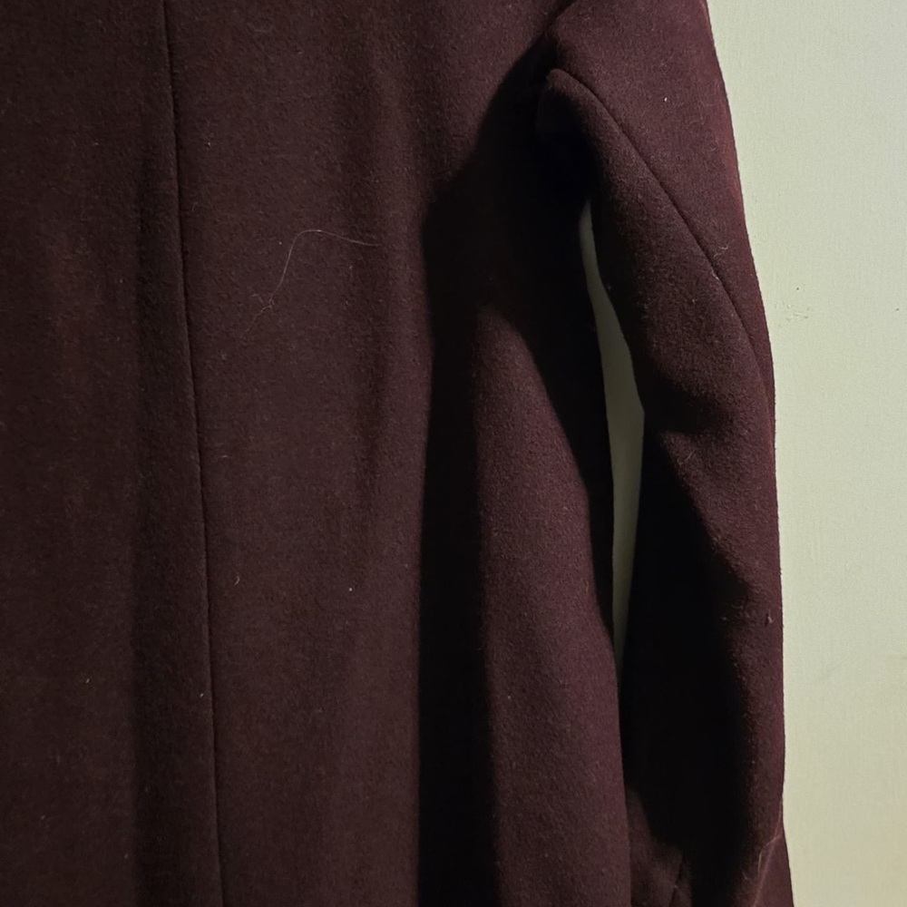 Vince Camuto Dark Red Trench Coat - Picture 9 of 16